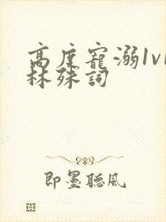 高度宠溺1v1林殊词