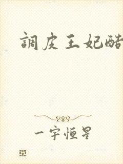 调皮王妃酷王爷