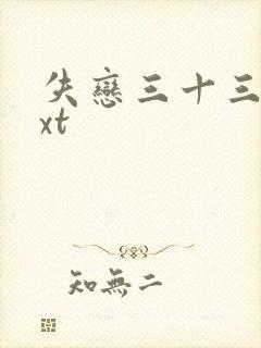 失恋三十三天txt