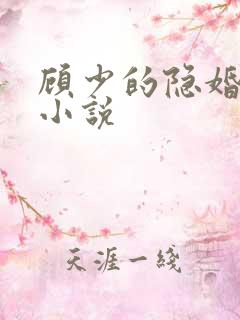 顾少的隐婚罪妻小说