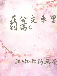 在公交车里c弄到高c