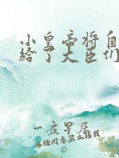 小皇帝将自己赏给了大臣们