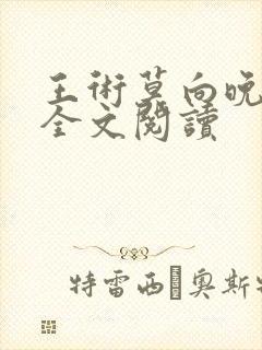 王术莫向晚小说全文阅读