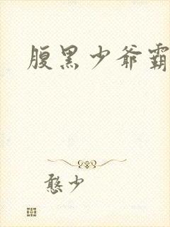 腹黑少爷霸道爱