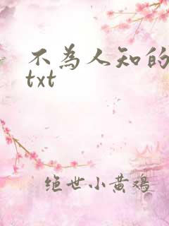 不为人知的触碰txt