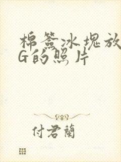 棉签冰块放入PG的照片