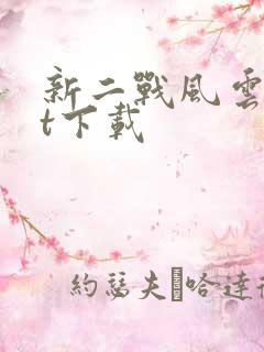 新二战风云txt下载