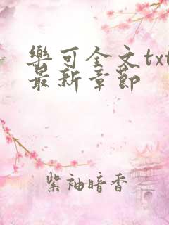 乐可全文txt最新章节