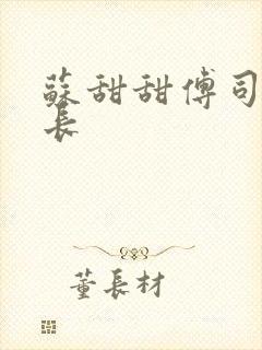 苏甜甜傅司衍机长