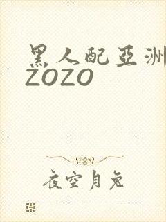 黑人配亚洲女人ZOZO