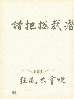 错把总裁潜规则