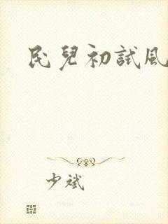 民儿初试风雨录