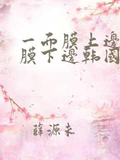 一面膜上边一面膜下边韩国