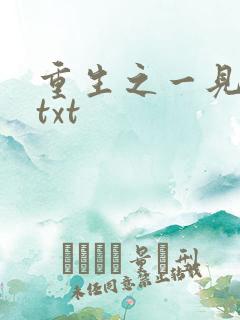 重生之一见倾心txt