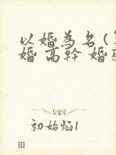 以婚为名 (军婚 高干 婚恋)