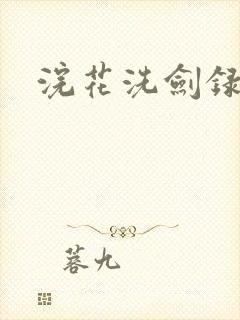 浣花洗剑录全集