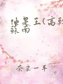 他是王(高干)苏南