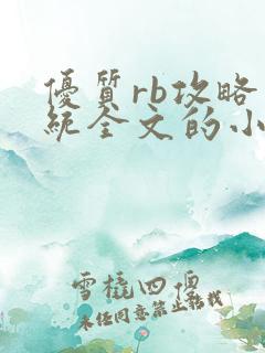 优质rb攻略系统全文的小说