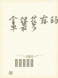 金银花露的哪个车最多