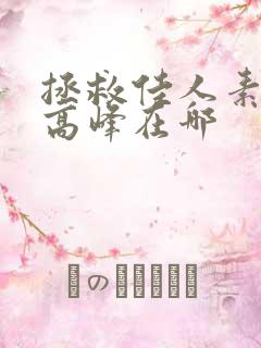 拯救佳人素柔 高峰在哪