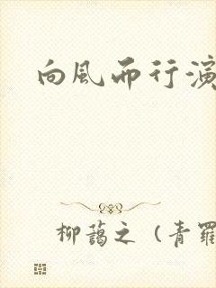 向风而行演员表