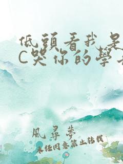 低头看我是怎么C哭你的学长