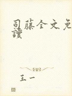 司藤全文免费阅读