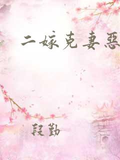 二嫁克妻恶少