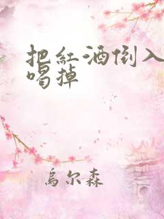 把红酒倒入b里喝掉