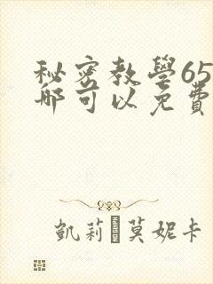 秘密教学65在哪可以免费阅读
