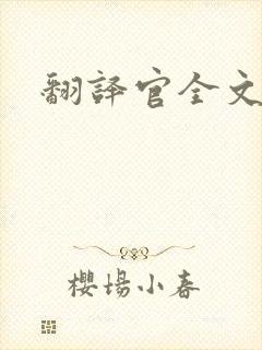 翻译官全文阅读