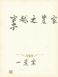 穿越之农家小女子