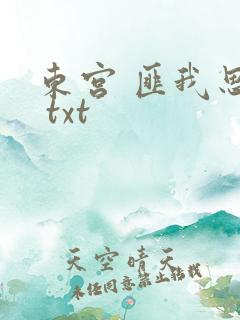 东宫 匪我思存 txt