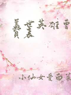 盖世英雄曹操演员表