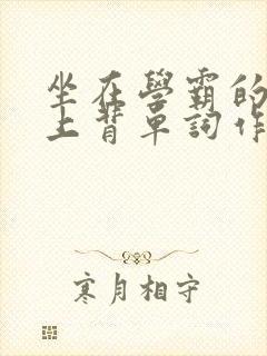 坐在学霸的棍子上背单词作者
