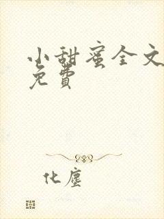 小甜蜜全文阅读免费