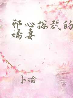 邪心总裁的纯情娇妻