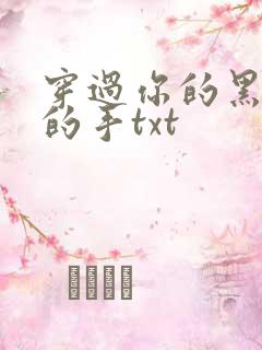 穿过你的黑发我的手txt