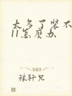 太多了装不下h11怎么办