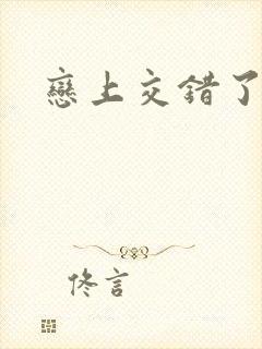 恋上交错了的诗