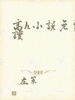 高h小说免费阅读