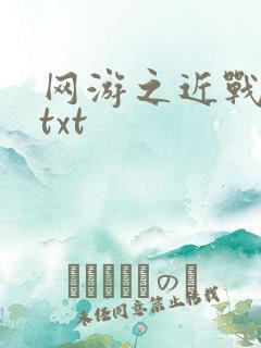 网游之近战法师txt