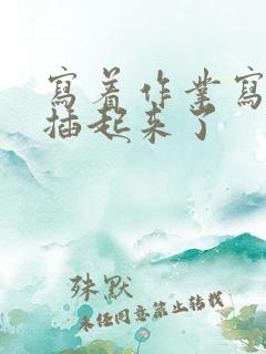 写着作业写着就插起来了