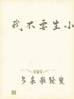 我不要生小孩儿