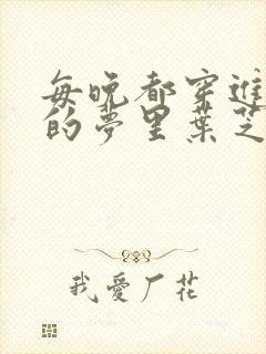 每晚都穿进男神的梦里叶芝琴小说