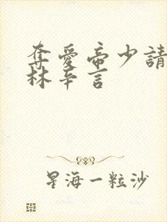 夺爱帝少请放手林辛言