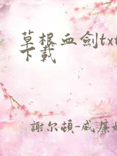 草根血剑txt下载