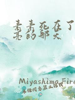 素素死在了最漂亮的那天