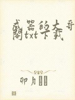 成器的大哥笔趣阁txt下载
