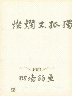 灿烂又孤独的神